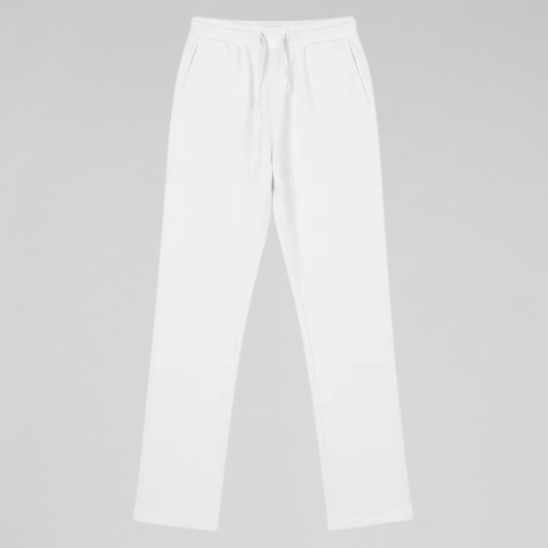 Orenvio | Men’s Cotton Linen Straight-Leg Trousers