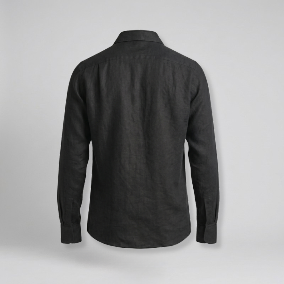 Orenvio | Men’s Linen Button-Front Shirt