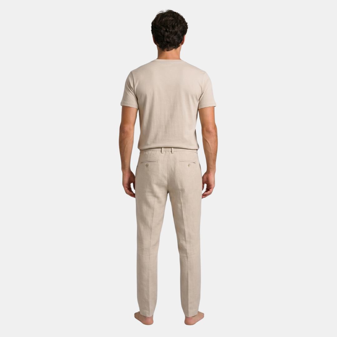 Orenvio | Men’s Linen Coastal Trousers