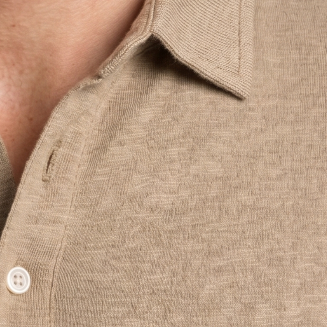 Orenvio | Men’s Linen Polo Shirt