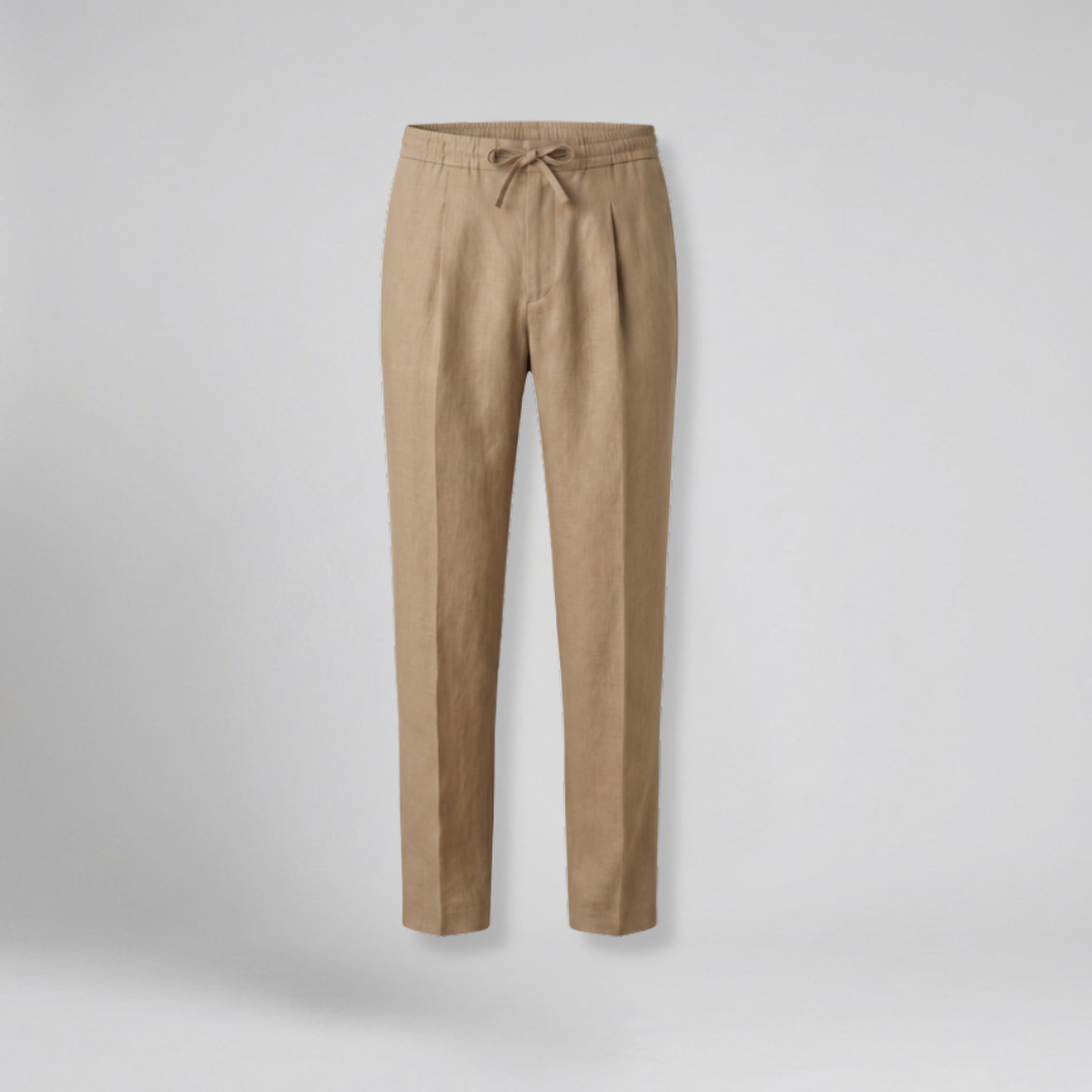 Orenvio | Men’s Linen Relaxed Trousers