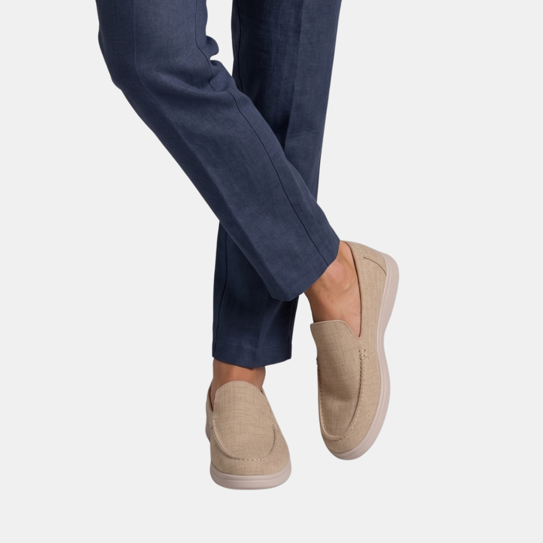 Orenvio | Men’s Linen Summer Loafers