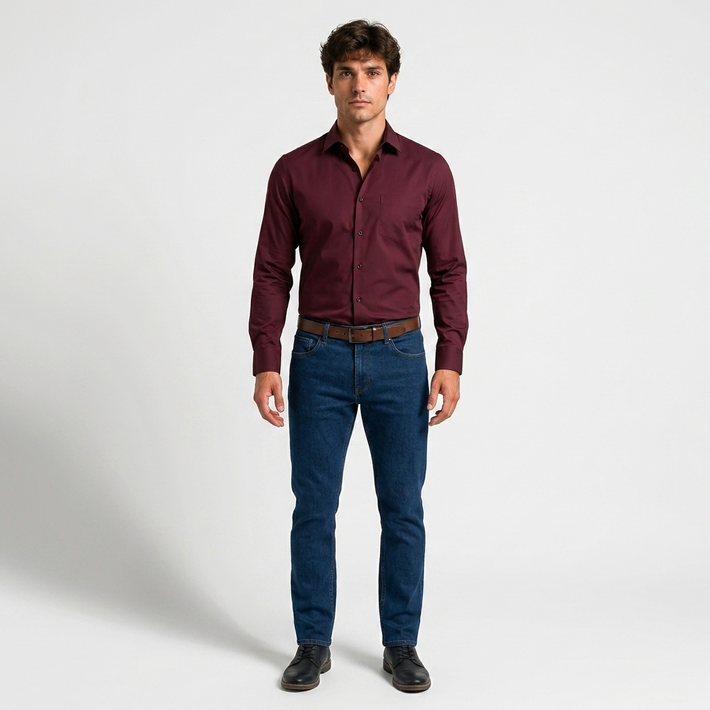 Orenvio | Men’s Long Sleeve Polished Shirt