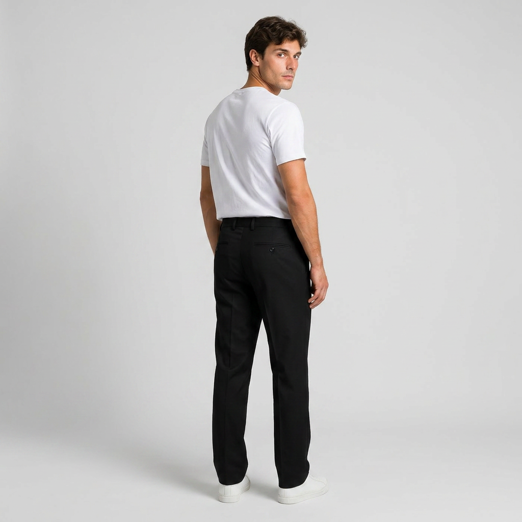 Orenvio | Men’s Silk‑Ice Casual Trousers