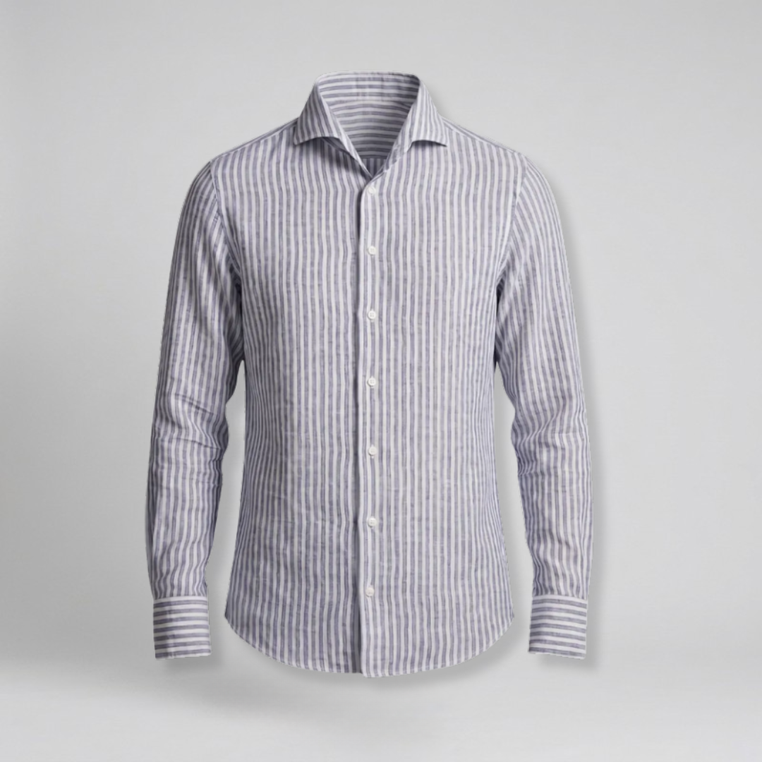 Orenvio | Men’s Striped Linen Shirt