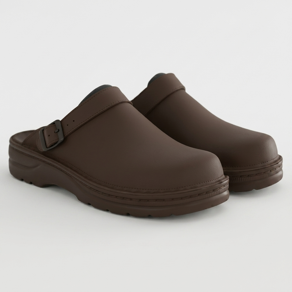 Orenvio | Unisex Suede Closed‑Toe Clog Sandals