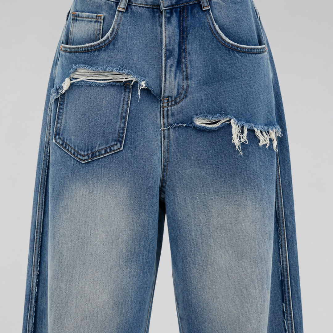 Orenvio | Women’s Baggy Wide-Leg Jeans