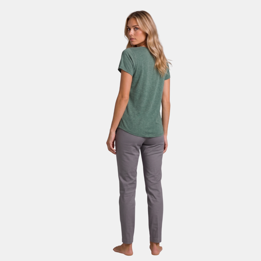 Orenvio | Women’s Button Front Short Sleeve T-Shirt