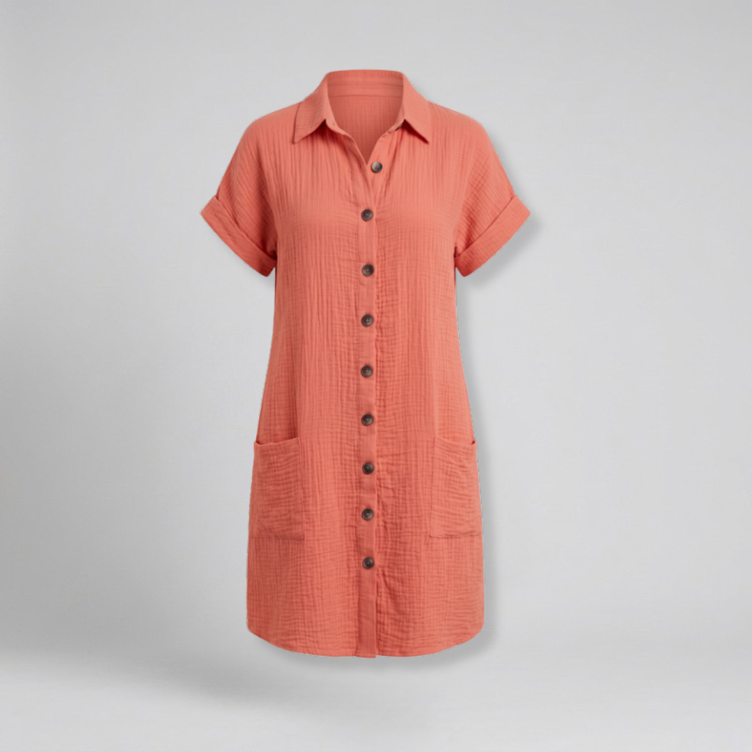 Orenvio | Women’s Button Up Shirt Dress