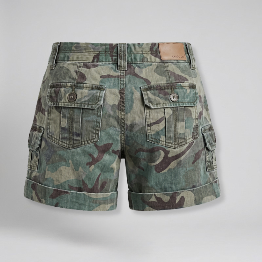 Orenvio | Women’s Camo Cargo Shorts