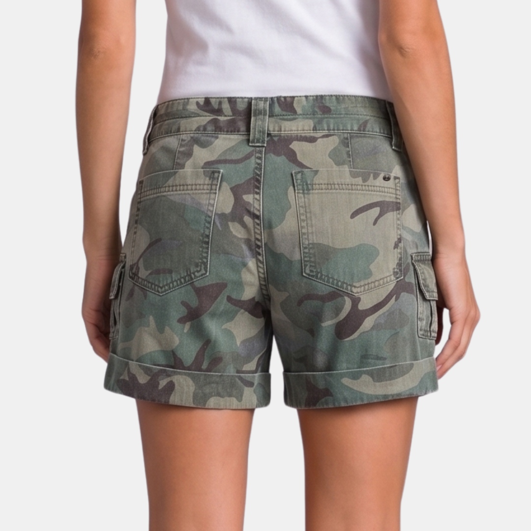 Orenvio | Women’s Camo Cargo Shorts