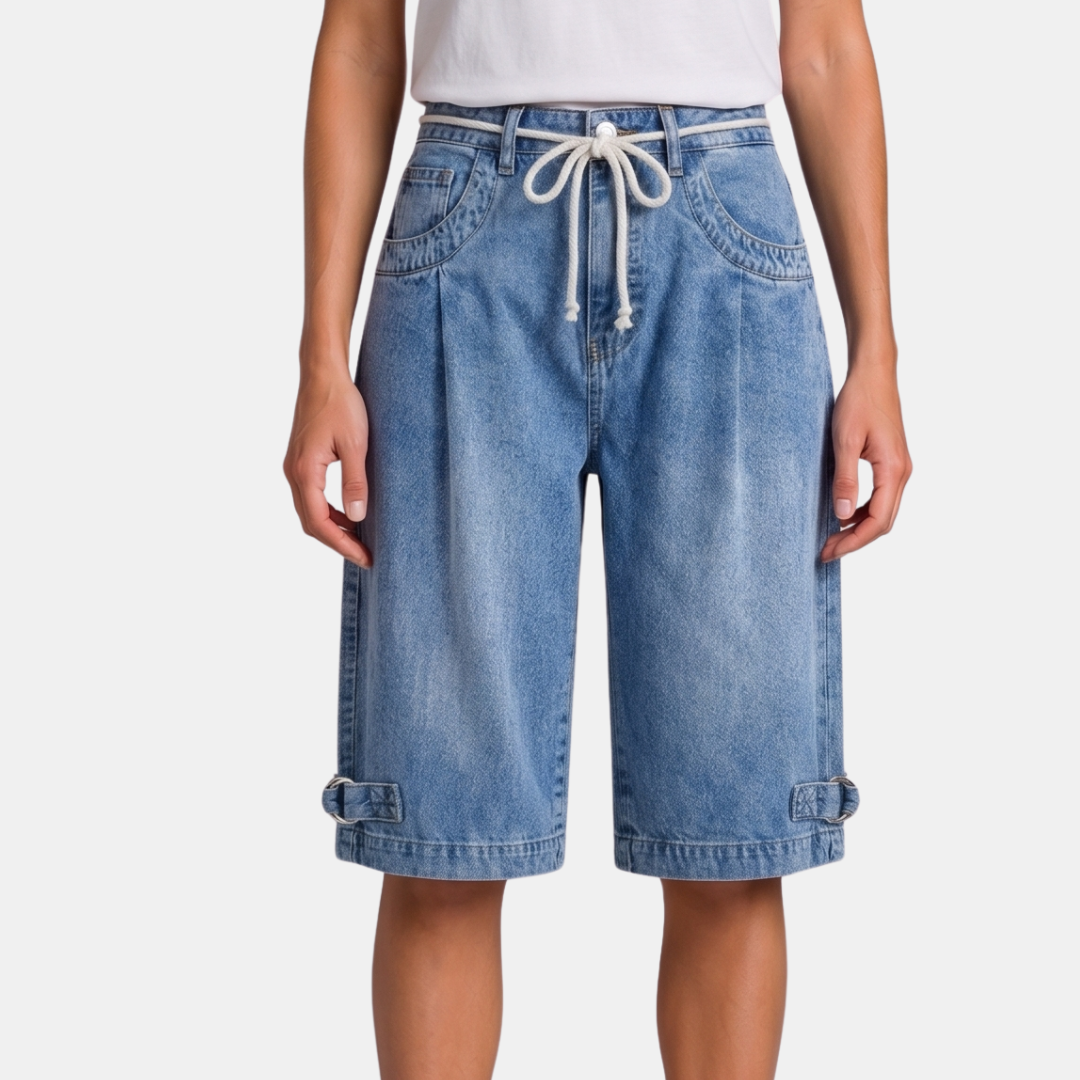 Orenvio | Women’s Denim Bermuda Shorts