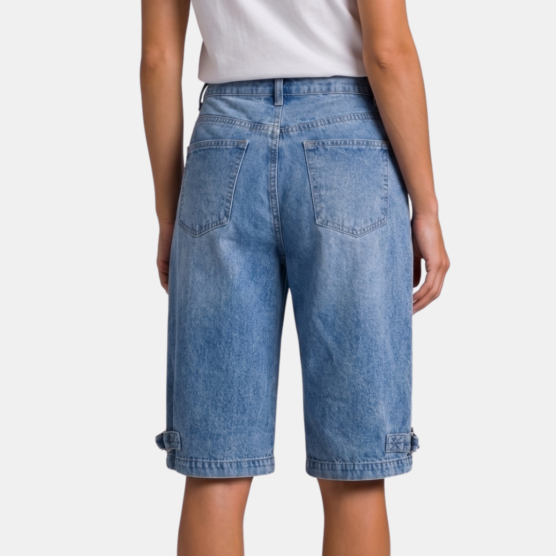 Orenvio | Women’s Denim Bermuda Shorts