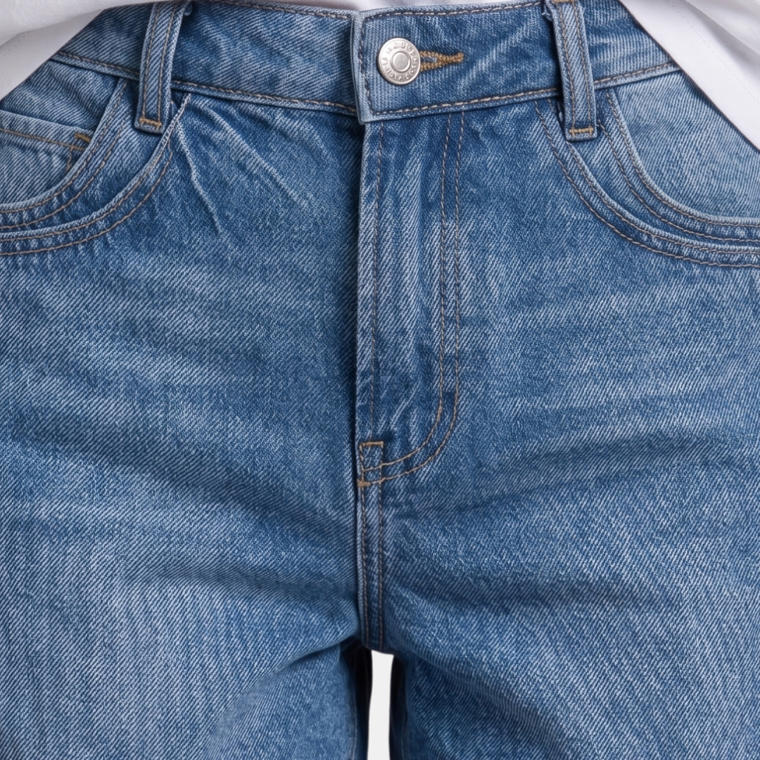 Orenvio | Women’s Denim Shorts with Rolled Hem