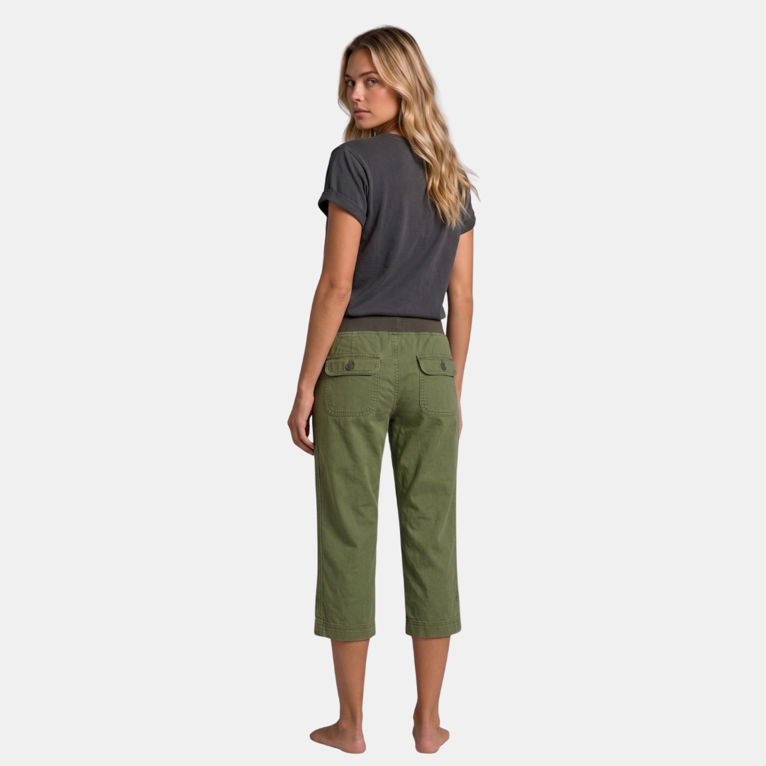 Orenvio | Women’s Drawstring Capri Trousers