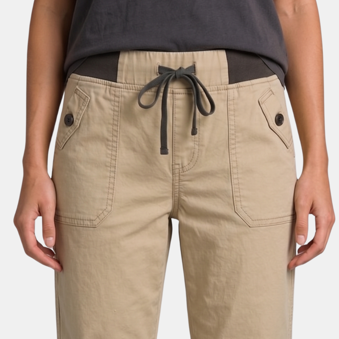Orenvio | Women’s Drawstring Capri Trousers