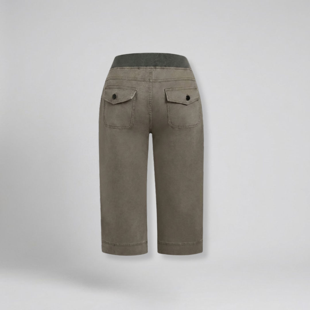 Orenvio | Women’s Drawstring Capri Trousers