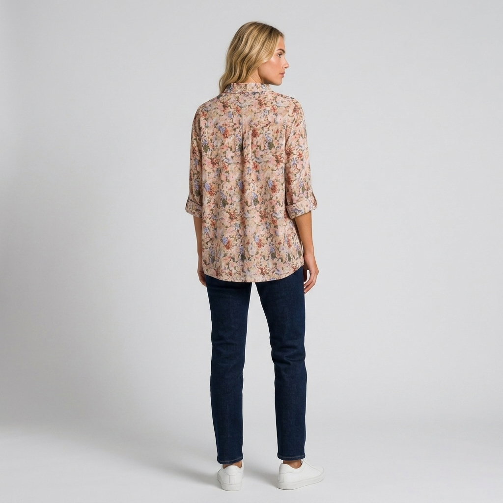 Orenvio | Women’s Floral Button-Up Shirt