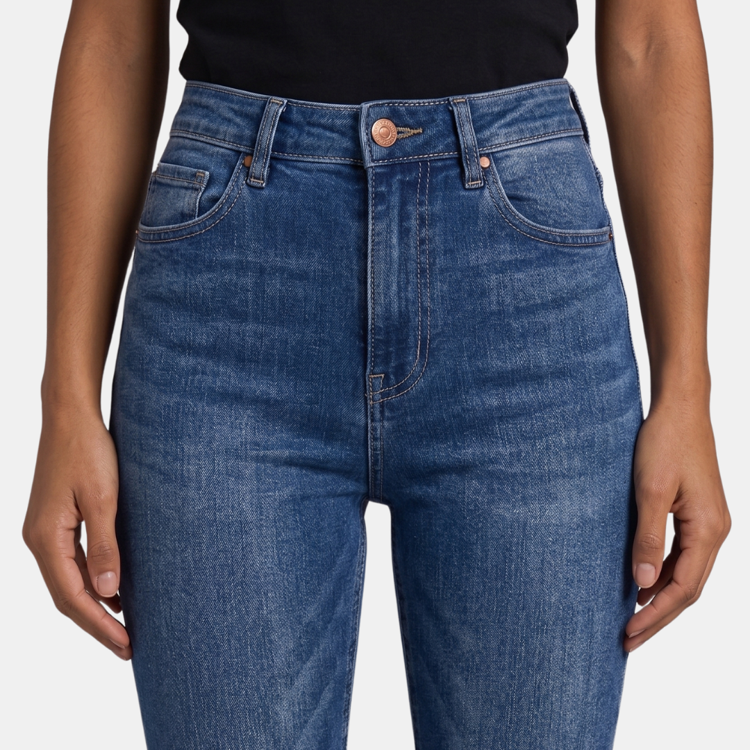 Orenvio | Women’s High-Waist Bootcut Denim Jeans