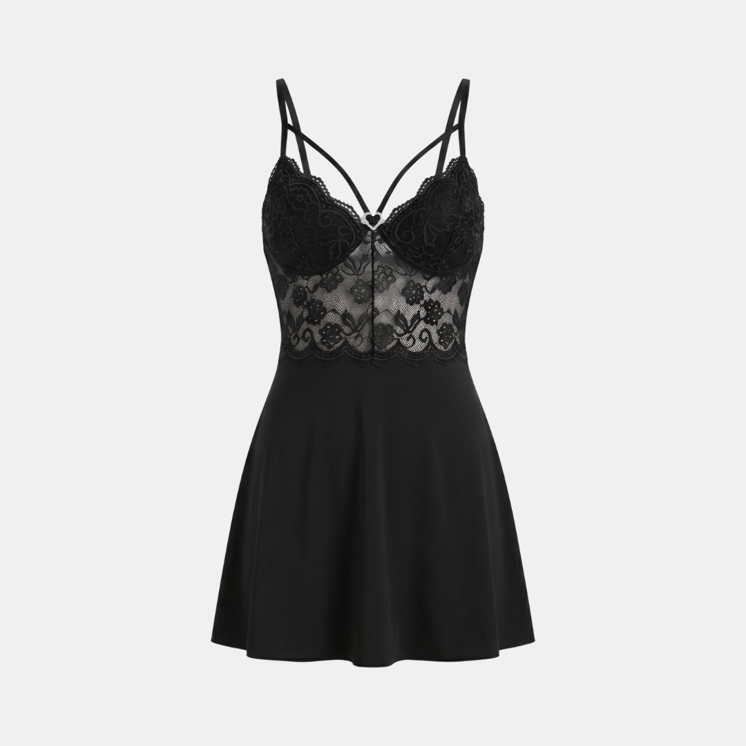 Orenvio | Women’s Lace Cami Mini Nightdress