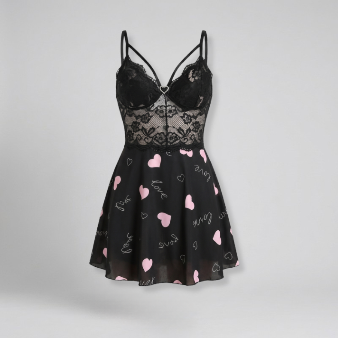 Orenvio | Women’s Lace Cami Mini Nightdress