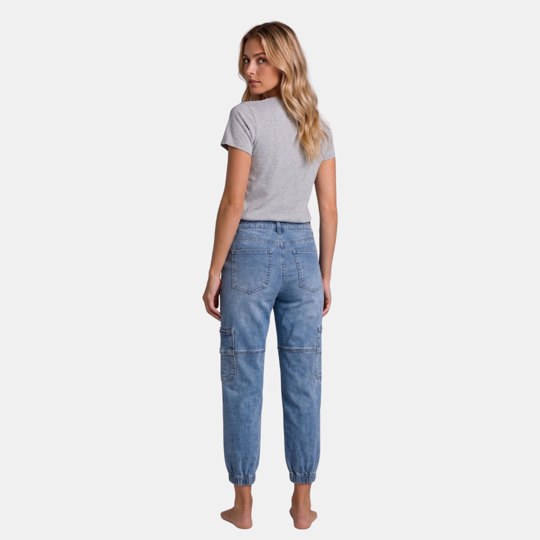 Orenvio | Women’s Multi-Pocket Button Fly Crop Jeans