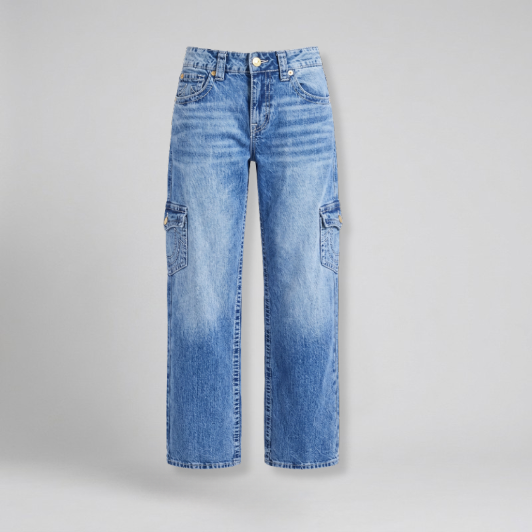 Orenvio | Women’s Multi-Pocket Straight Leg Jeans