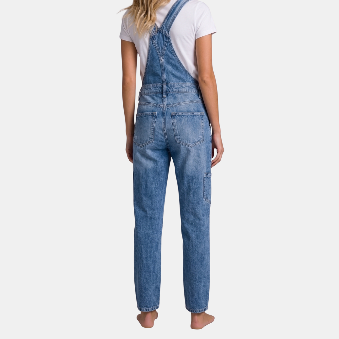 Orenvio | Women’s Straight-Leg Denim Overalls