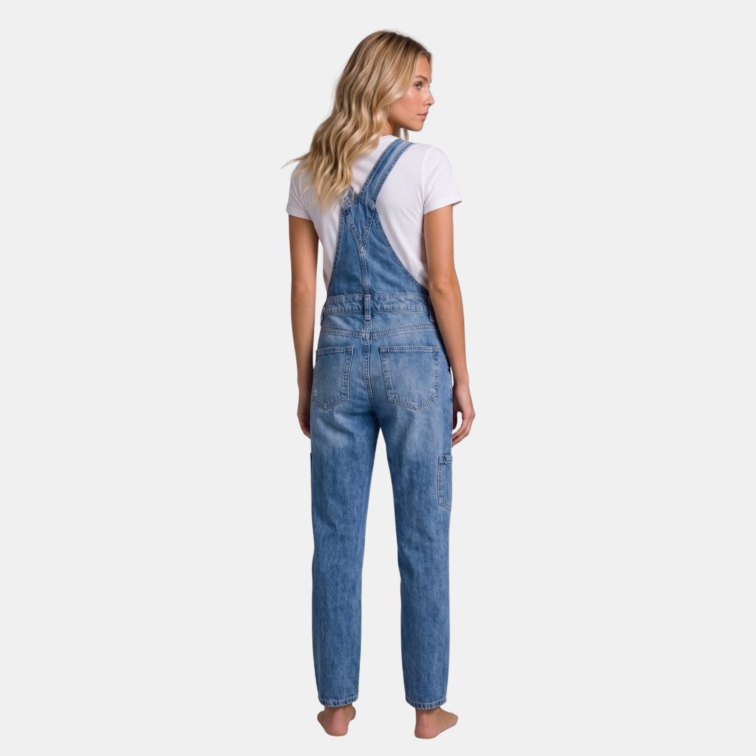 Orenvio | Women’s Straight-Leg Denim Overalls