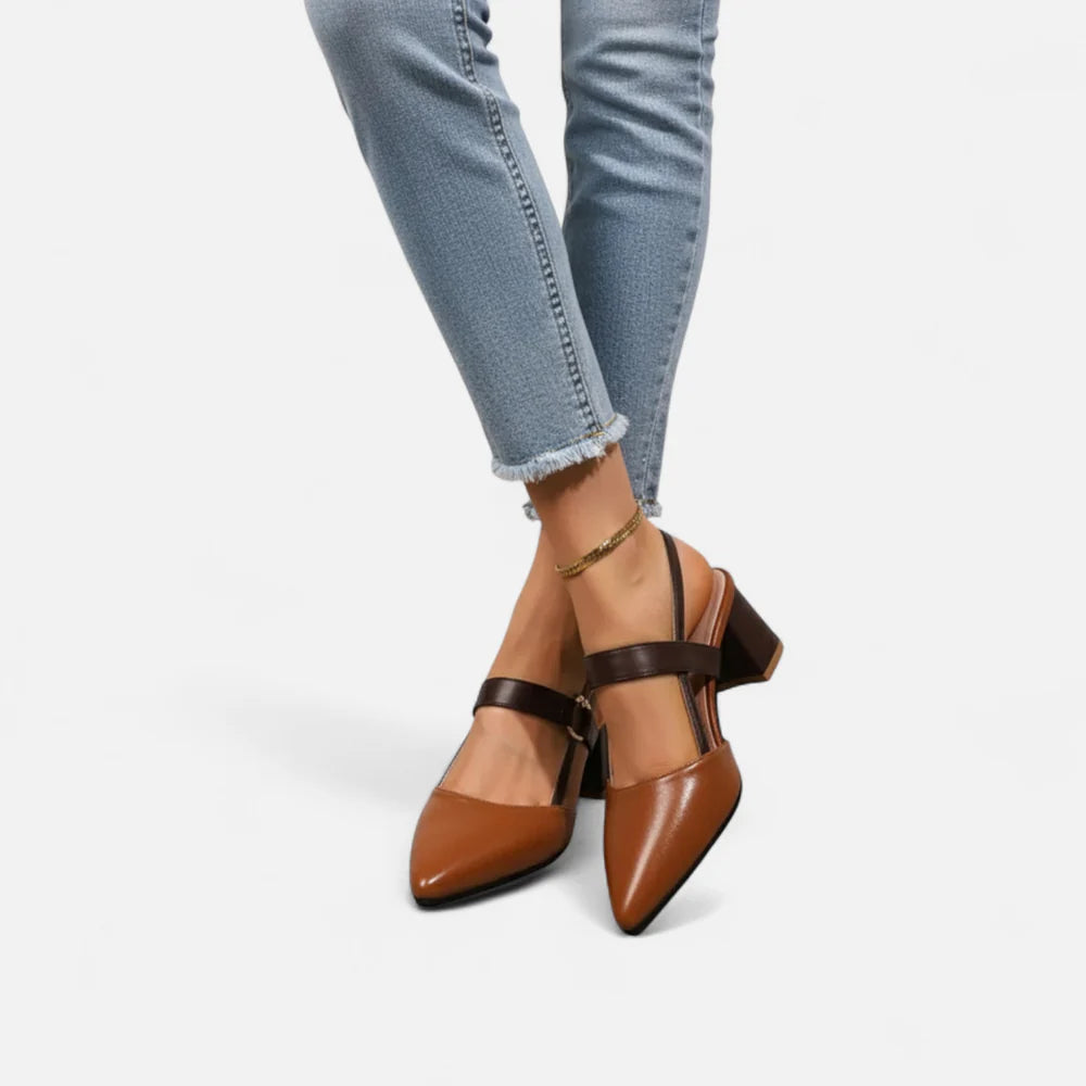 Orenvio | Women’s Genuine Leather Chunky Sandals