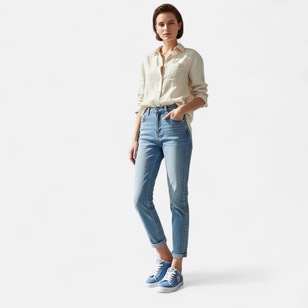 Orenvio | Women’s Low‑Top Canvas Sneakers