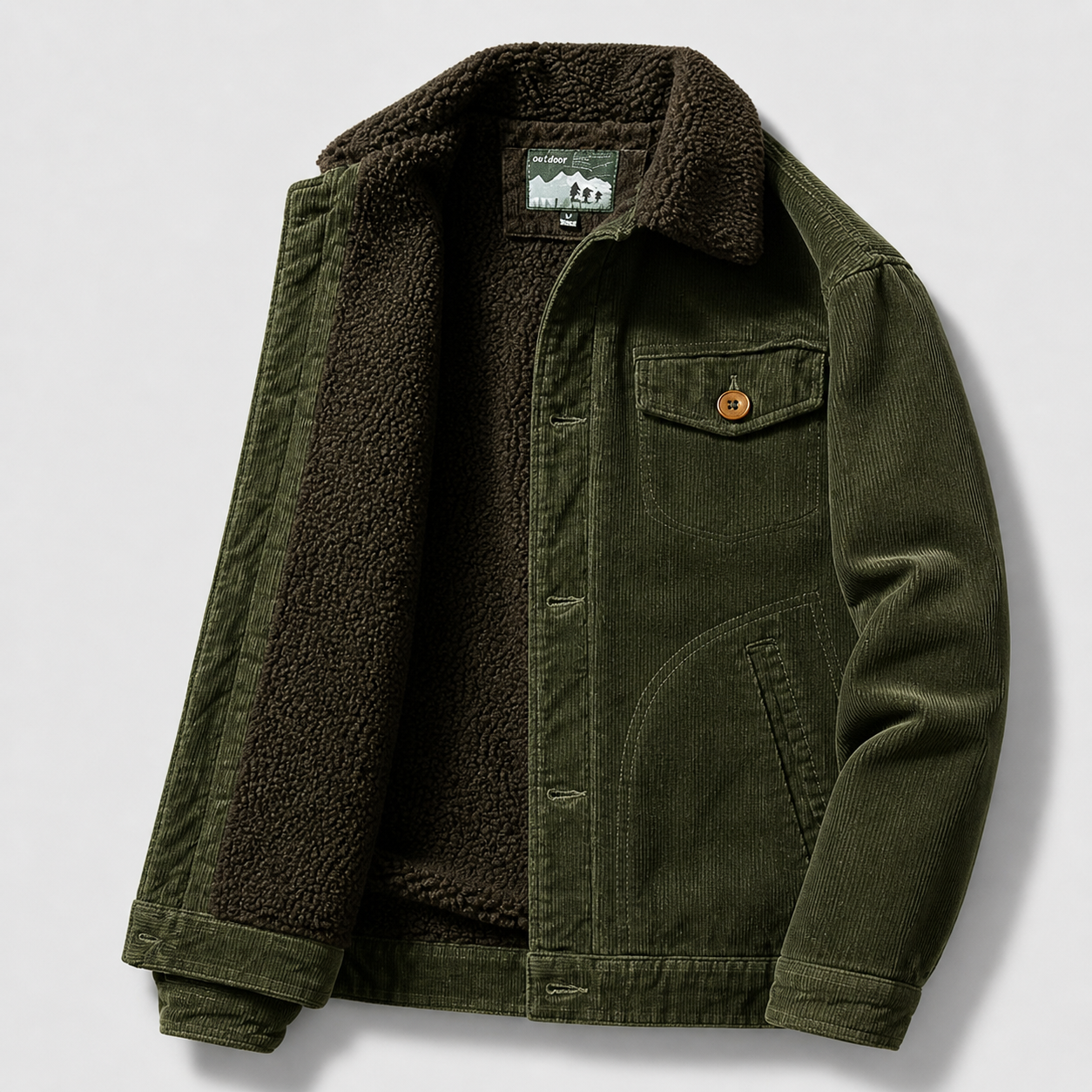 Orenvio | Men’s Corduroy Warm Jacket