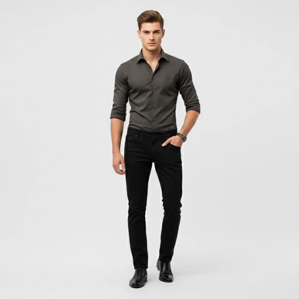 Orenvio | Men’s Long Sleeve Polished Shirt