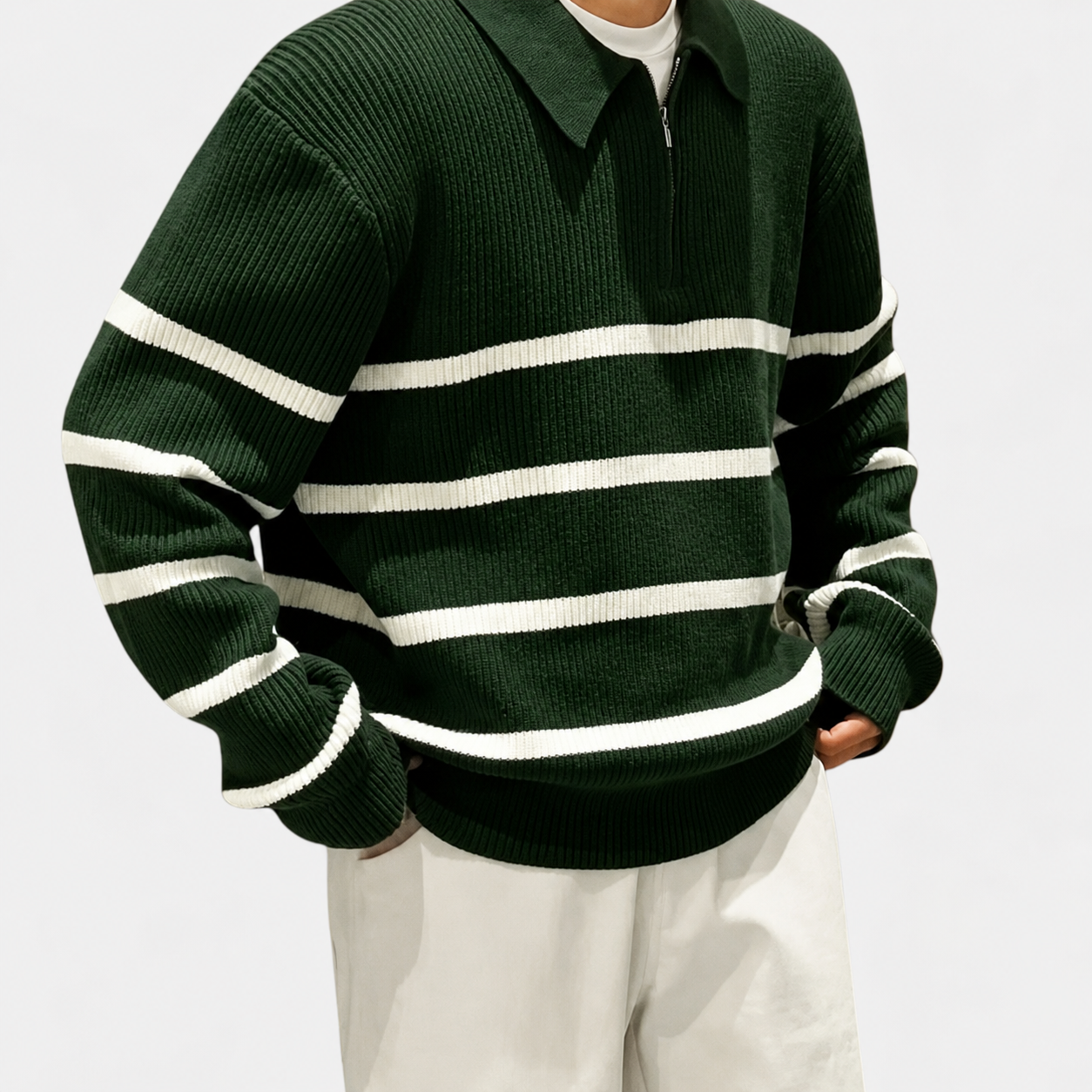Orenvio | Men’s Striped Knitwear Sweater