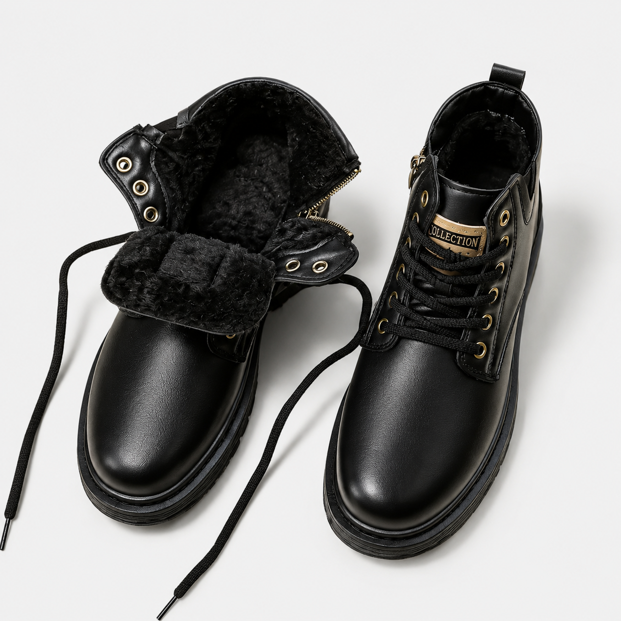 Orenvio | Men’s Vintage Boots – Classic Short Lace‑Up