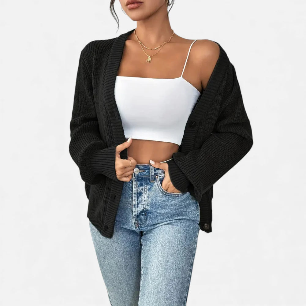 Orenvio | Women’s Knitted Button Cardigan