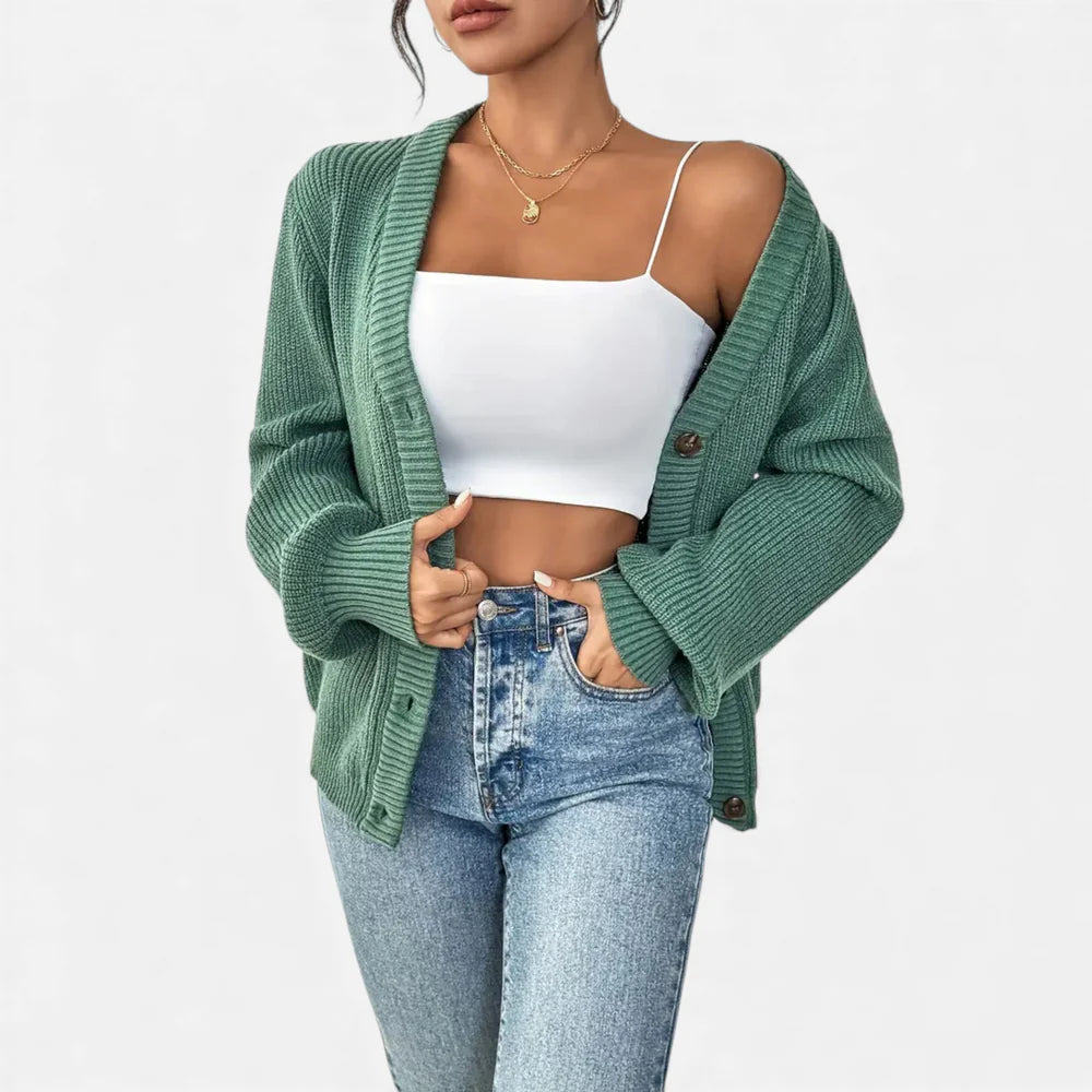Orenvio | Women’s Knitted Button Cardigan