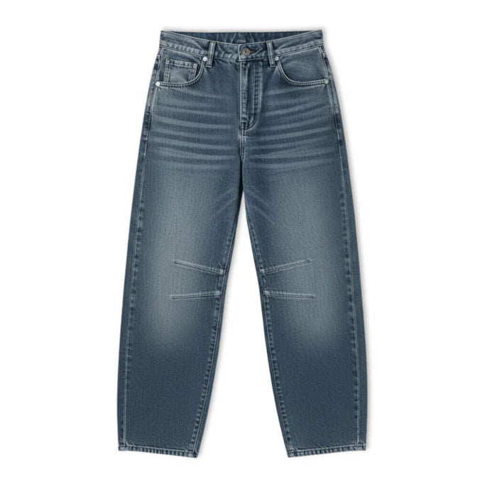 Orenvio | Women’s Vintage Spliced Straight Jeans