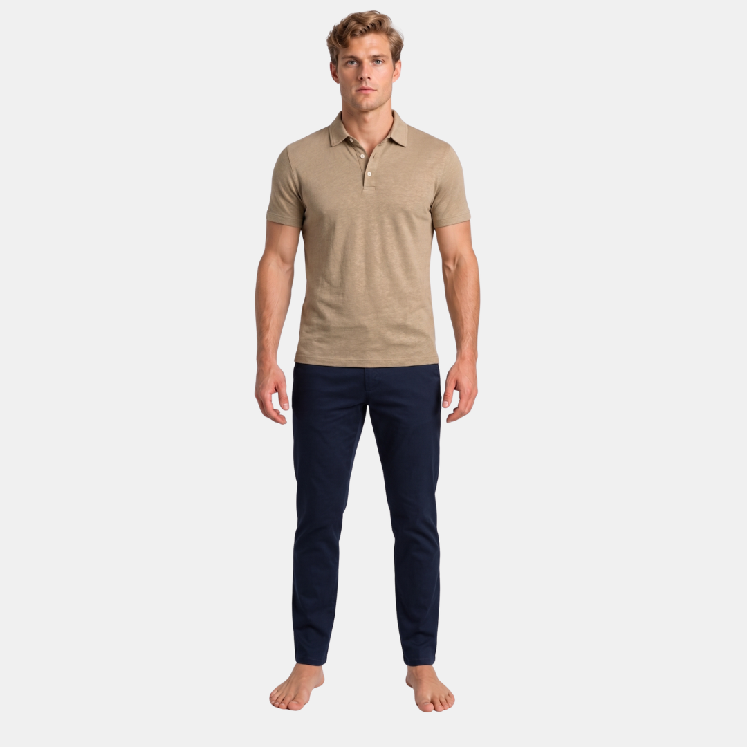 Orenvio | Men’s Linen Polo Shirt