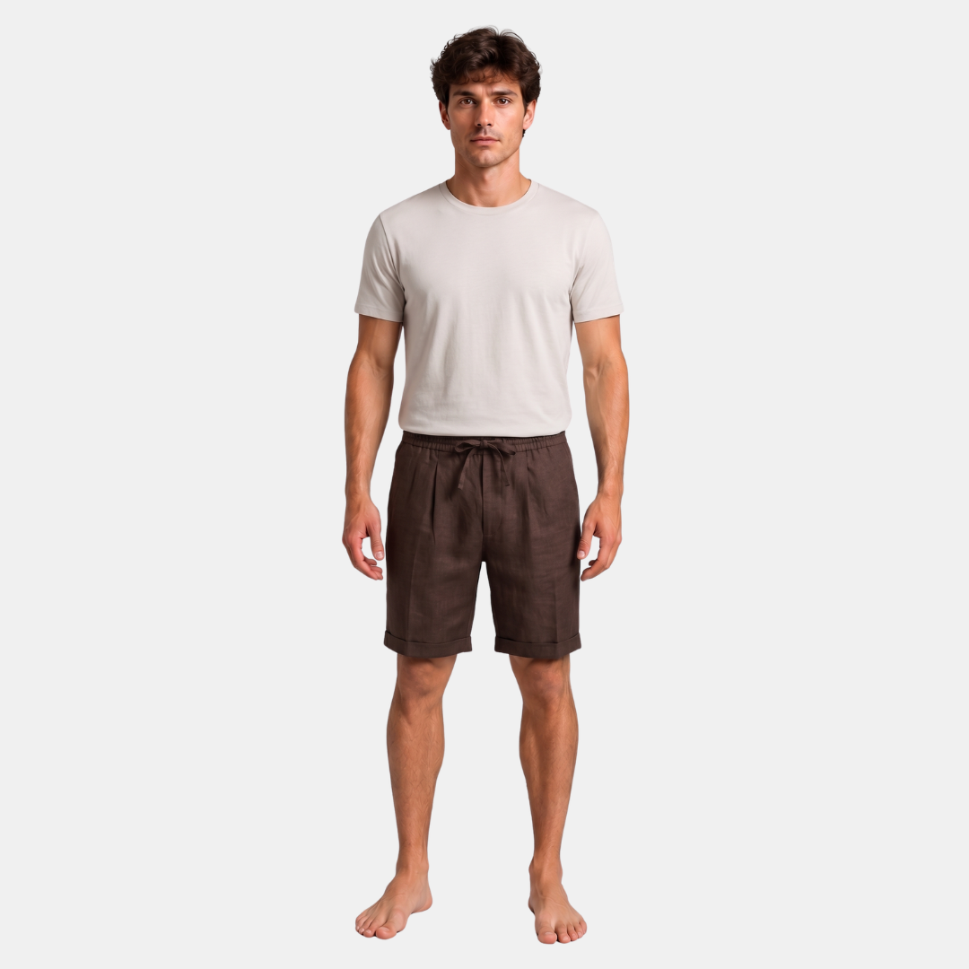 Orenvio | Men’s Linen Resort Shorts