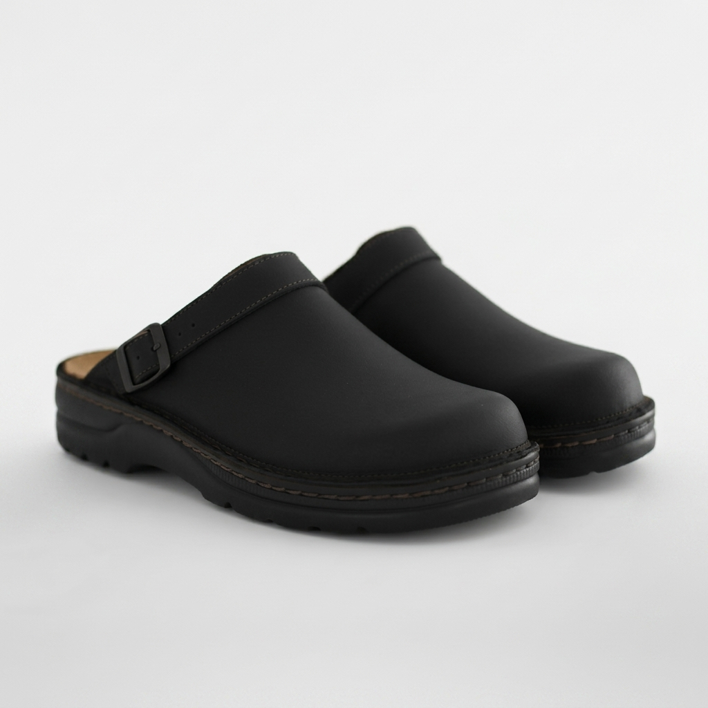 Orenvio | Unisex Suede Closed‑Toe Clog Sandals