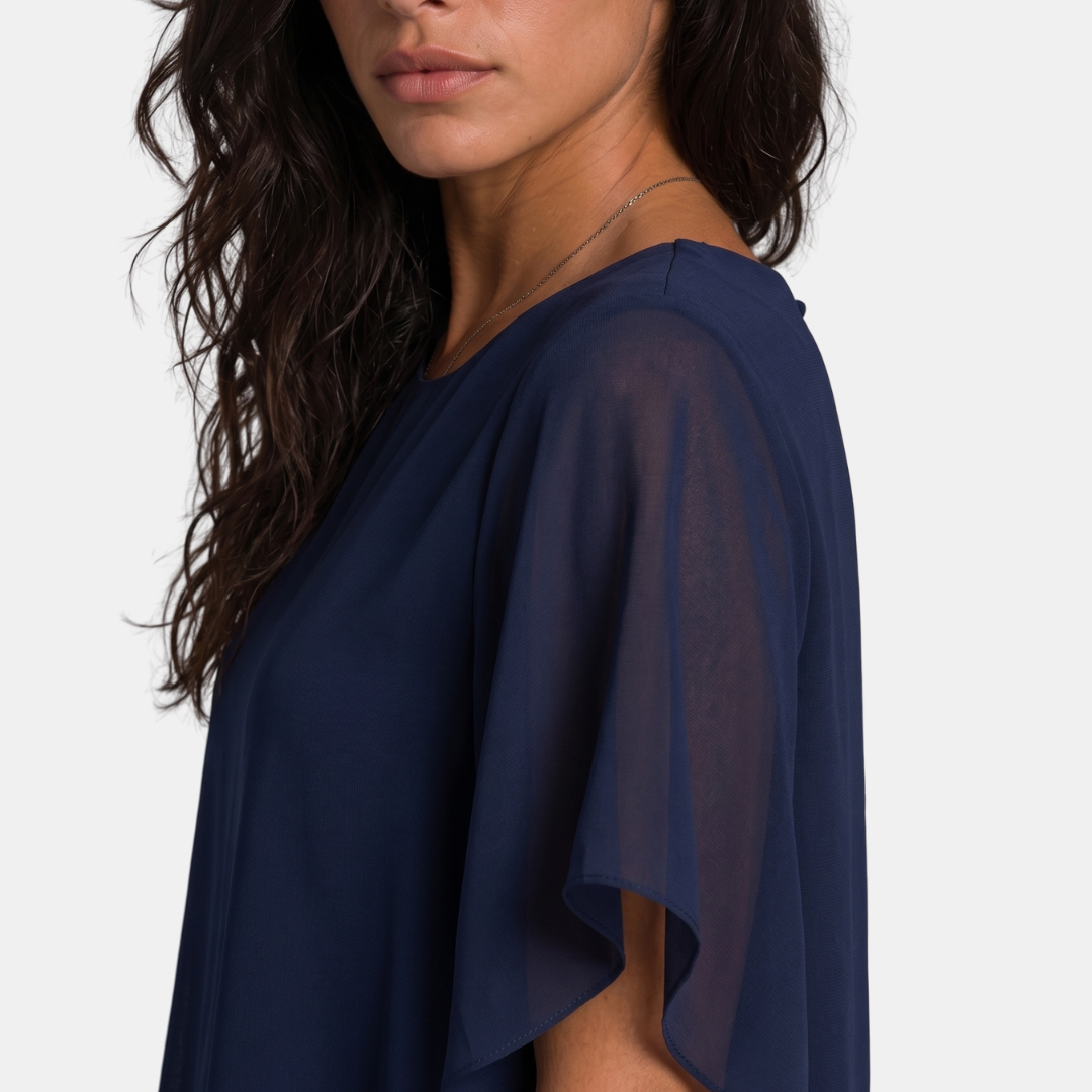 Orenvio | Women’s Asymmetrical Top & Wide-Leg Pants Set
