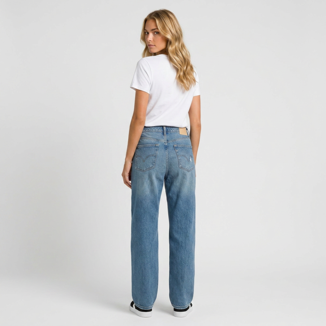 Orenvio | Women’s Baggy Wide-Leg Jeans