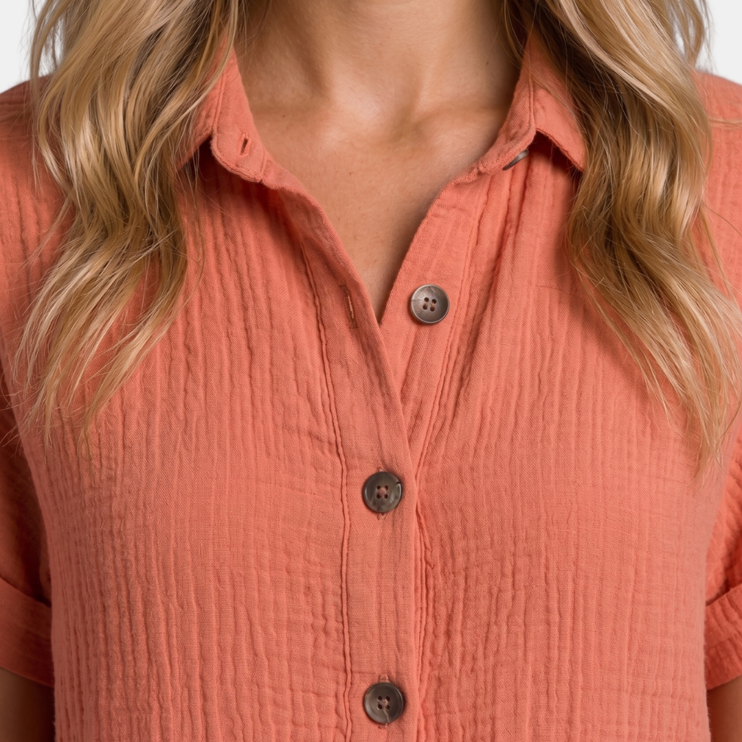 Orenvio | Women’s Button Up Shirt Dress