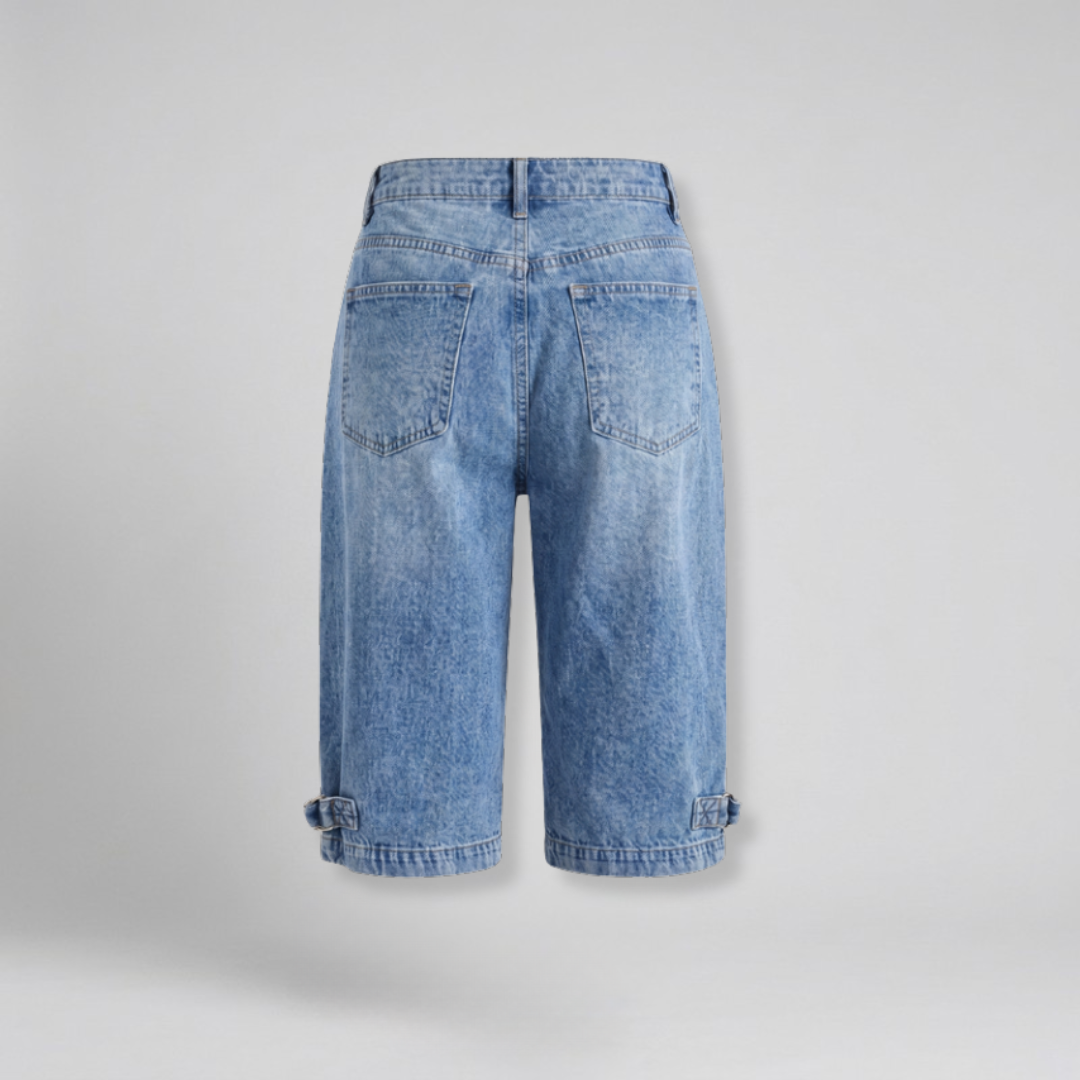 Orenvio | Women’s Denim Bermuda Shorts