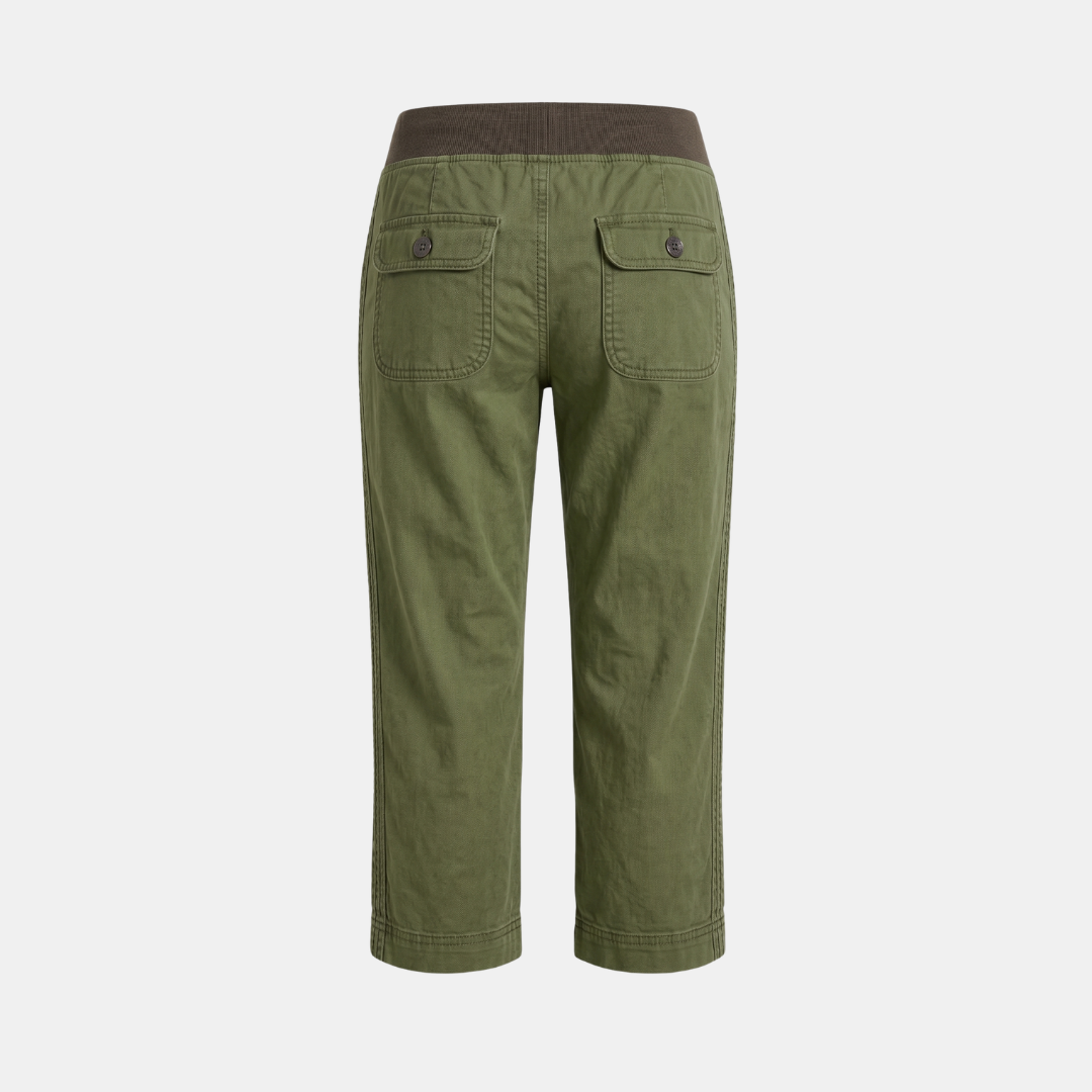 Orenvio | Women’s Drawstring Capri Trousers