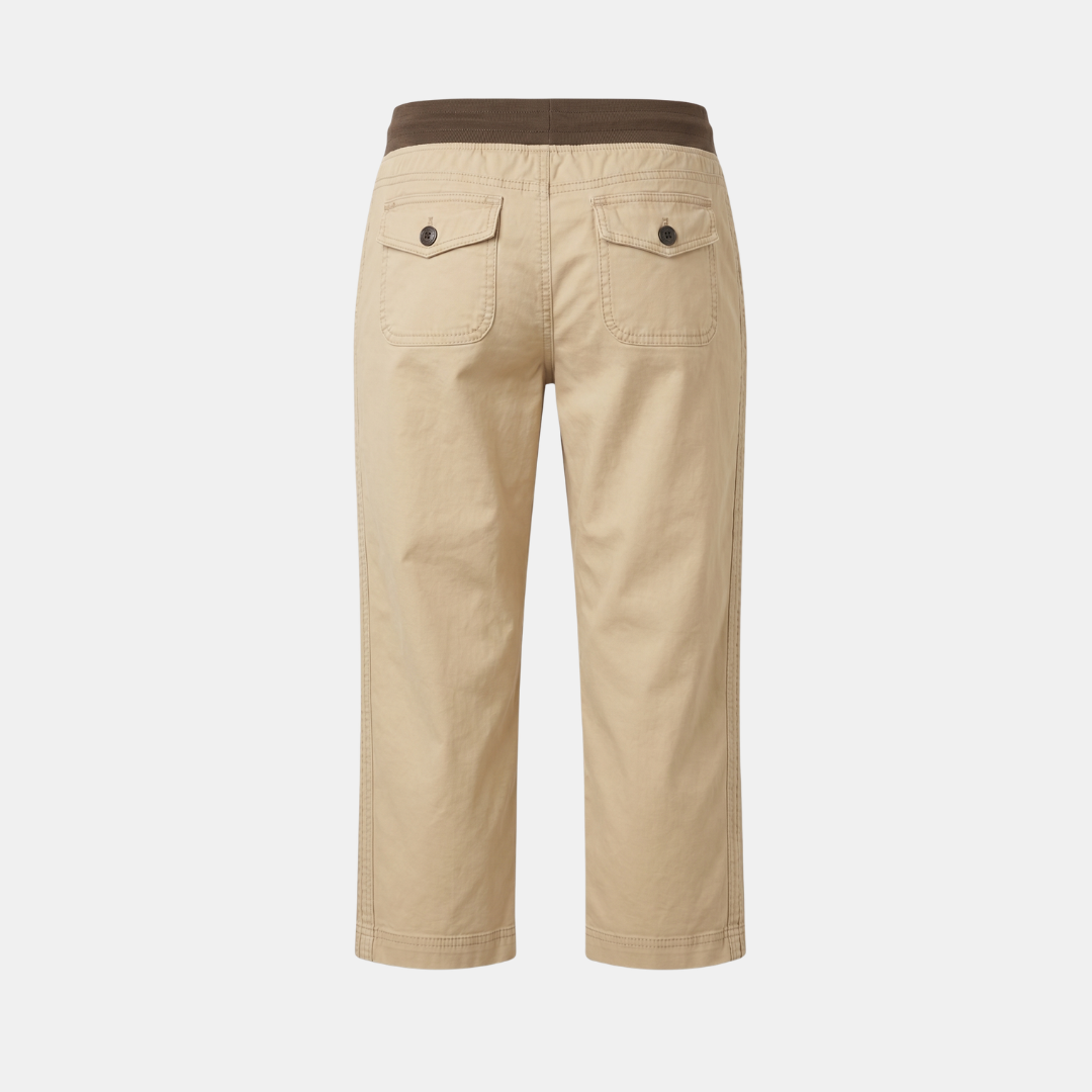 Orenvio | Women’s Drawstring Capri Trousers