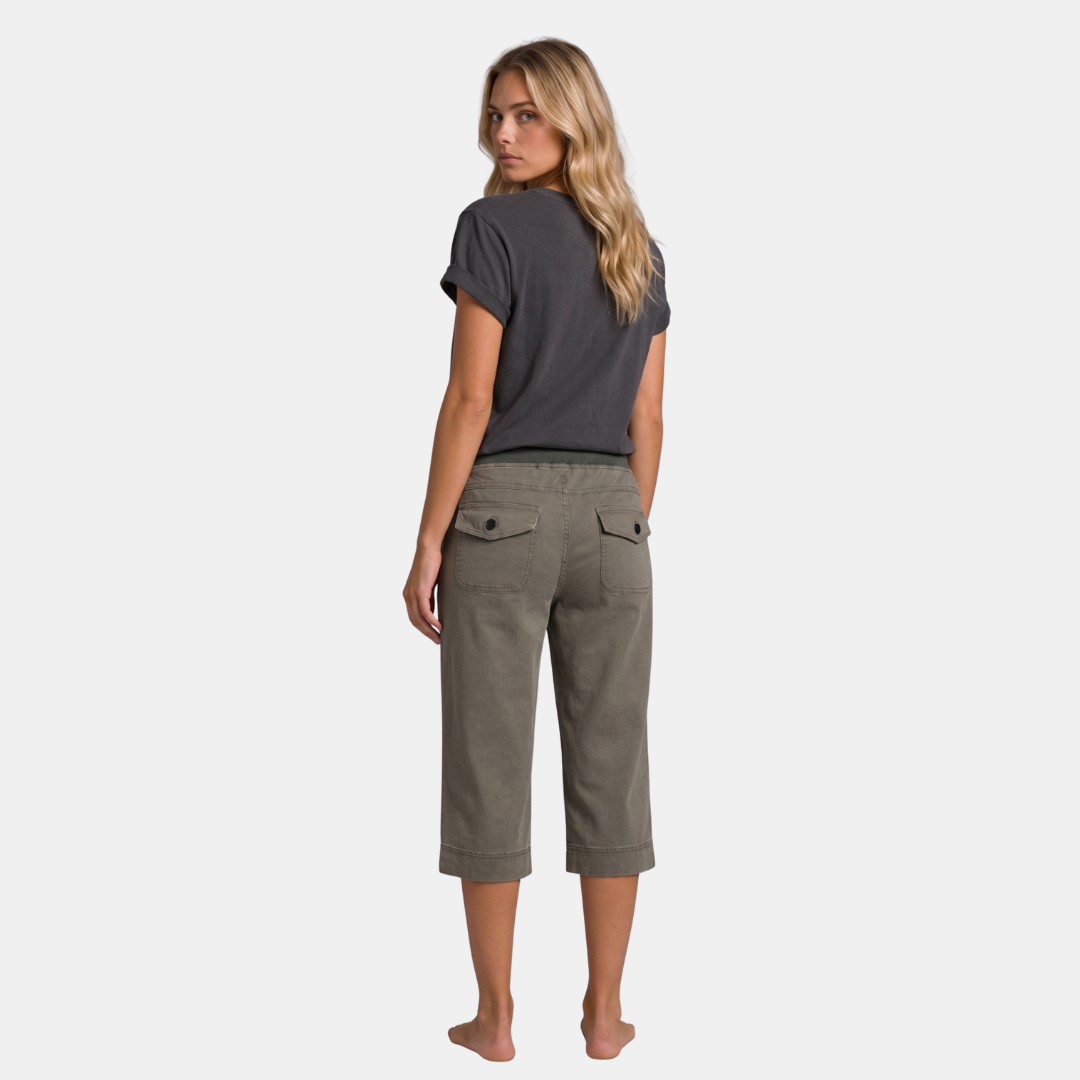 Orenvio | Women’s Drawstring Capri Trousers