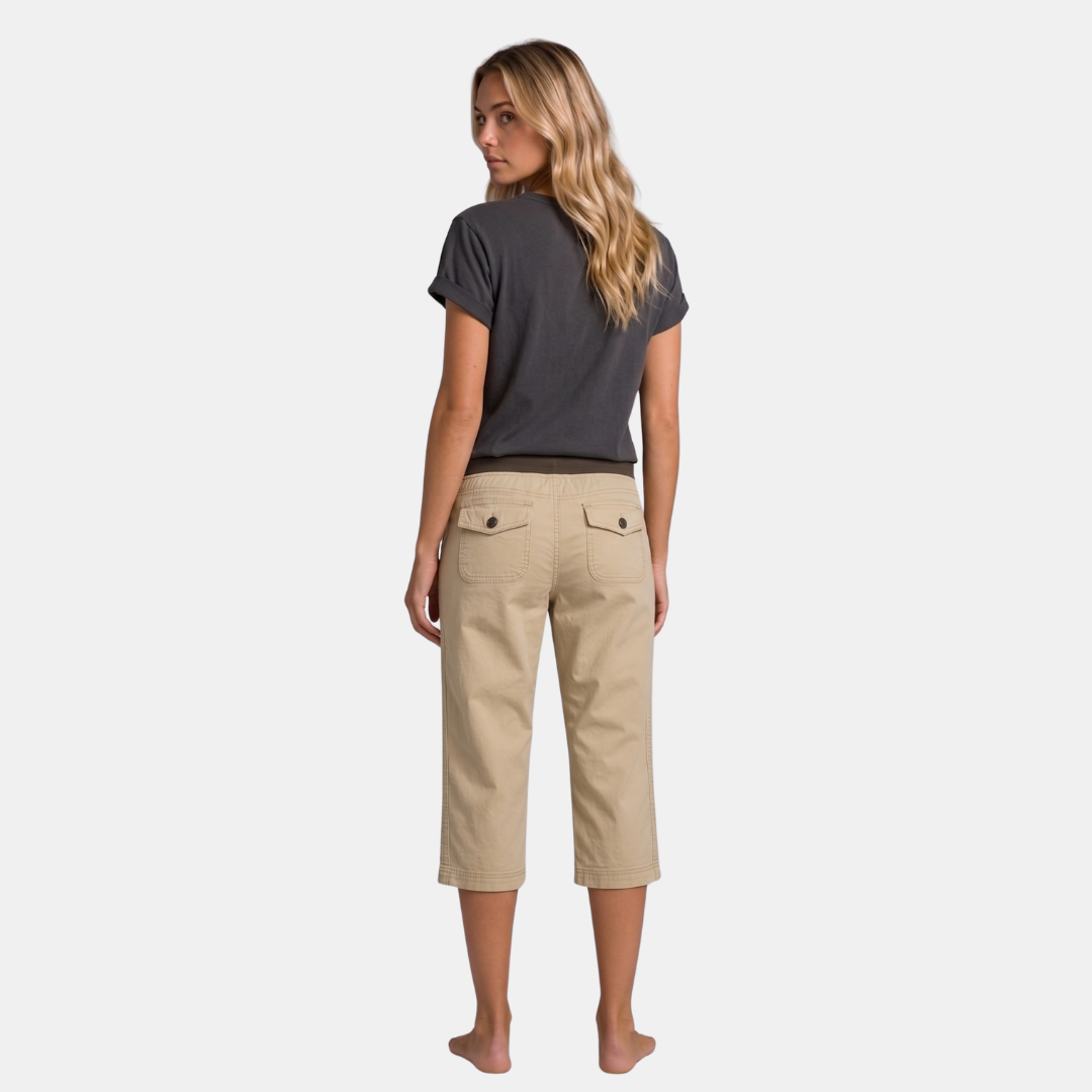 Orenvio | Women’s Drawstring Capri Trousers