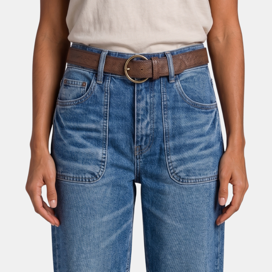 Orenvio | Women’s High Rise Straight Leg Crop Jeans